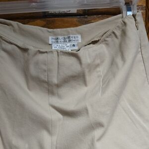 Real Clothes~Saks Fifth Avenue Women's Tan Dress Pants